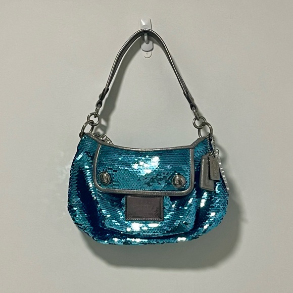 COACH Poppy Sequin Shoulder Bag - Picture 4 of 9